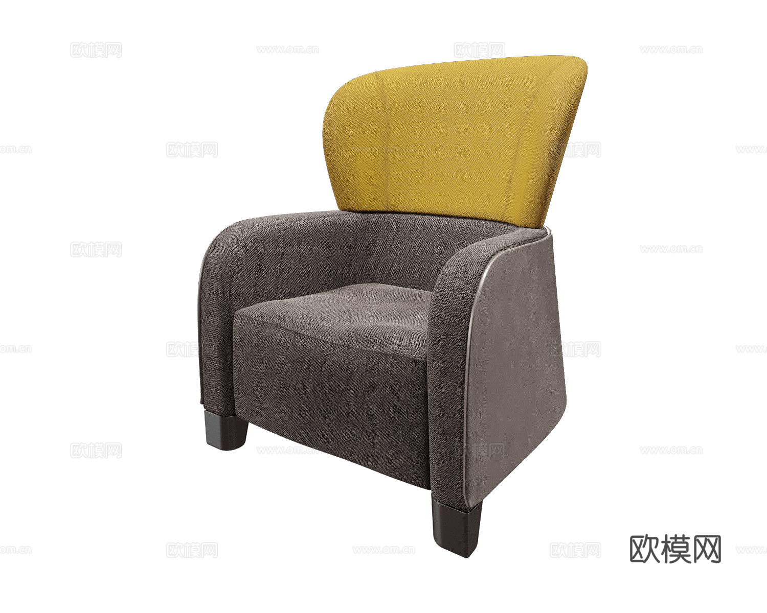 GHIDINI1961 意式单人沙发3d模型下载（渲染图2）