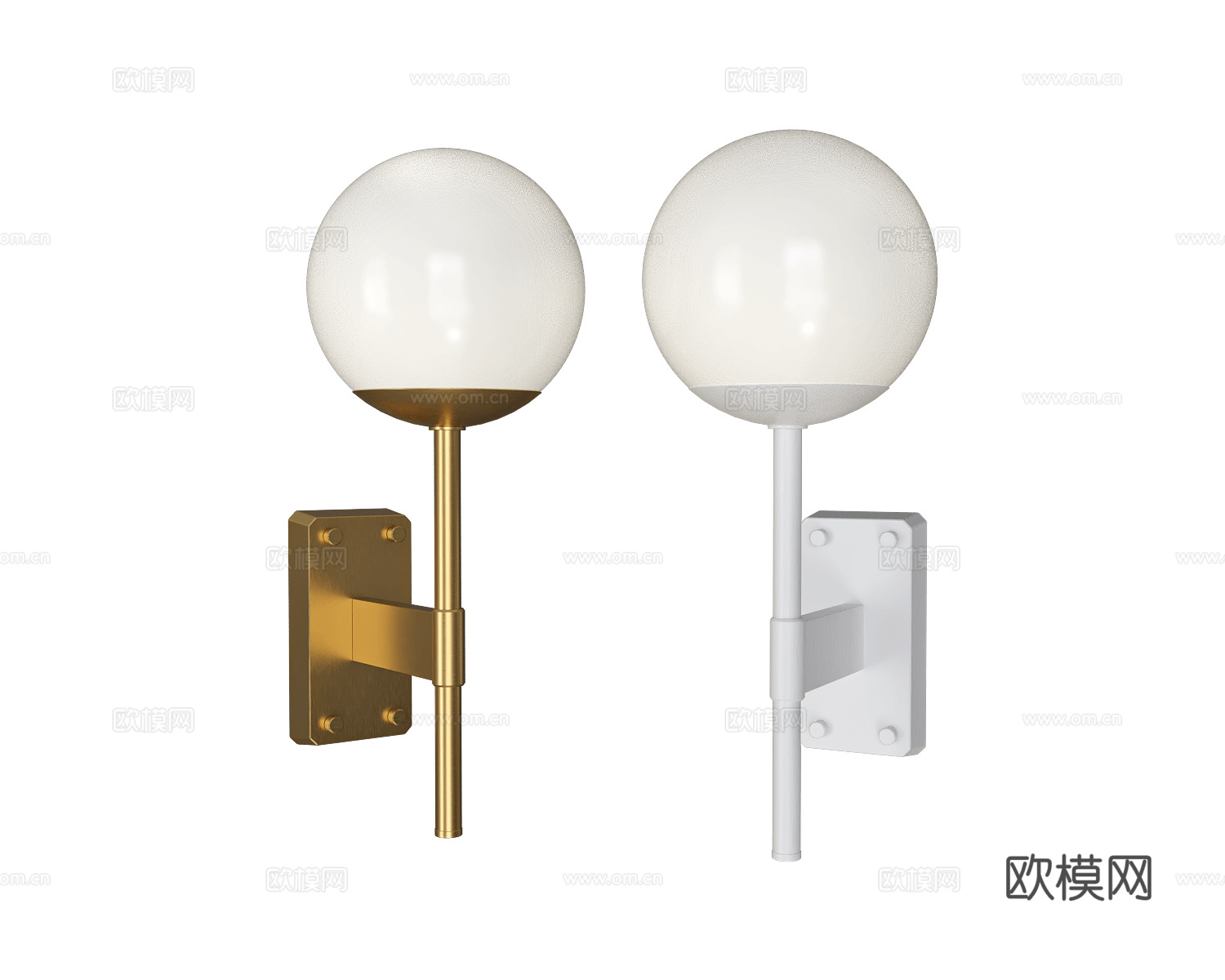 Pikart 轻奢壁灯3d模型下载