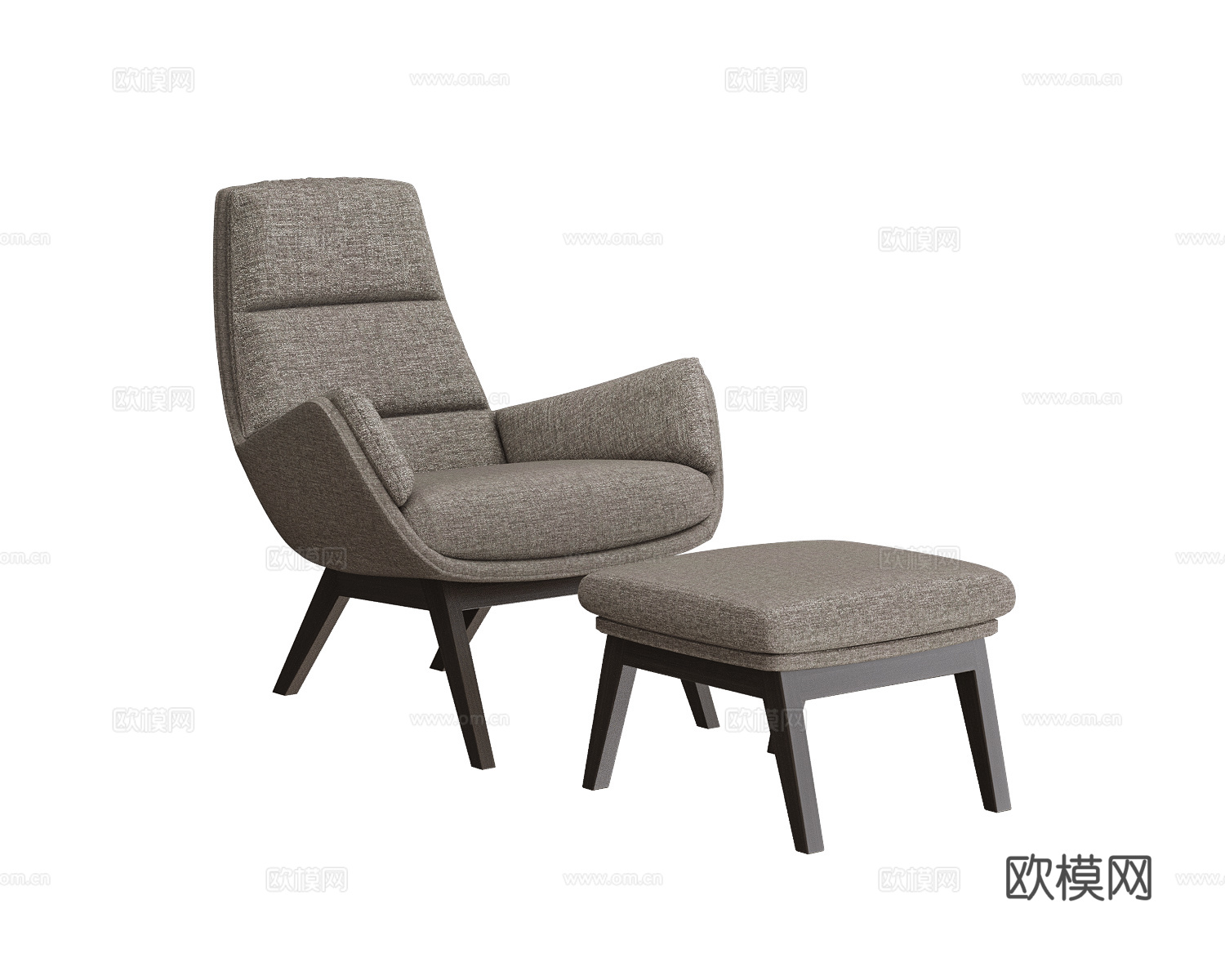 Saiwala 休闲椅 脚踏3d模型下载