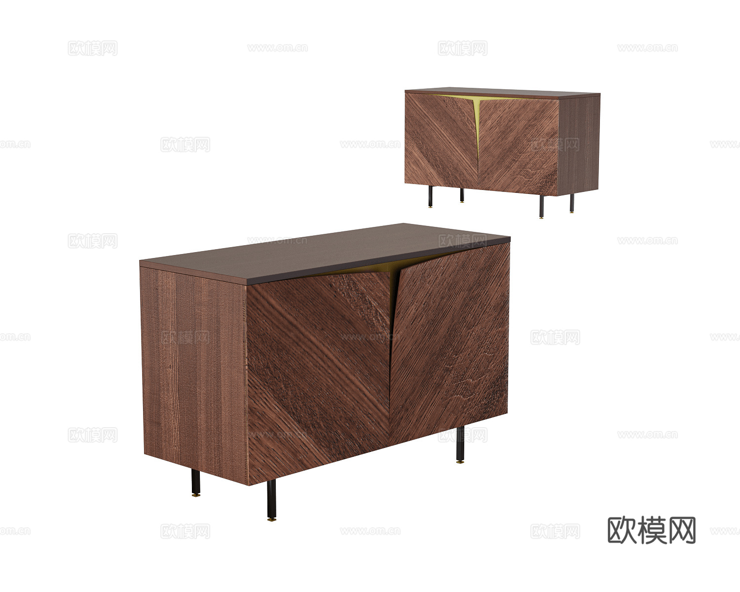 Pacini & Cappellini 意式餐边柜3d模型下载