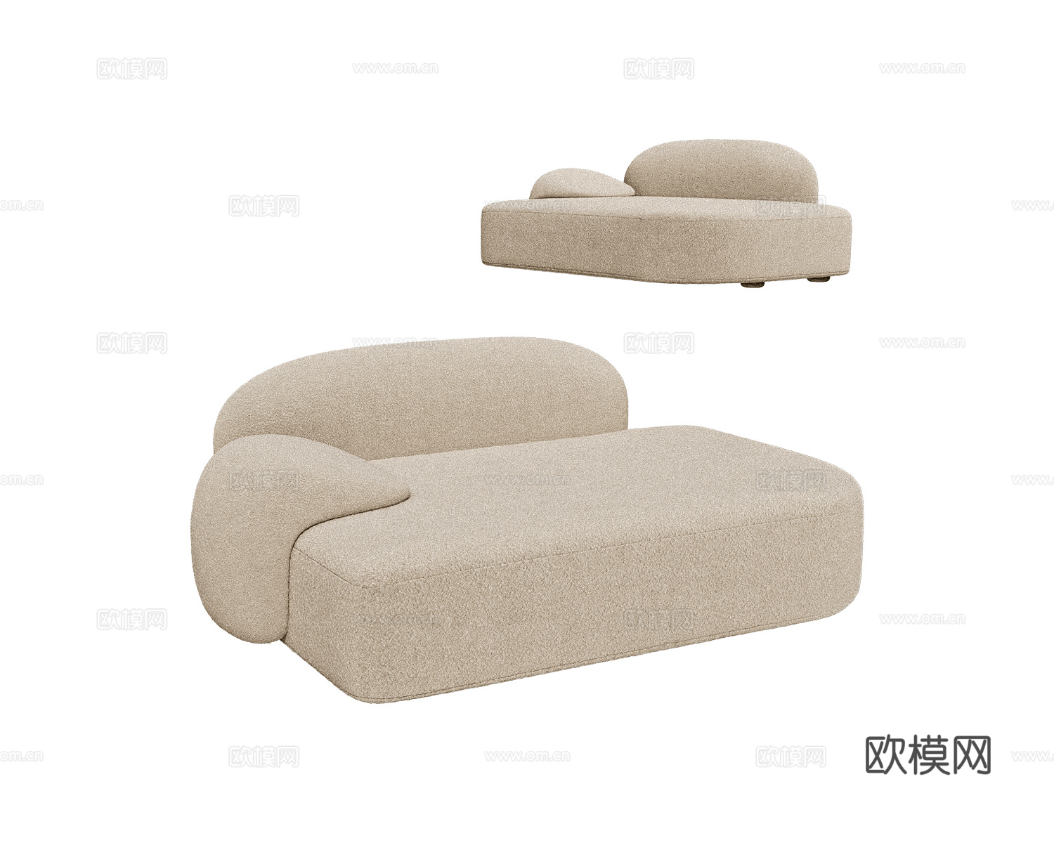 Paolo Castelli 单人沙发3d模型下载