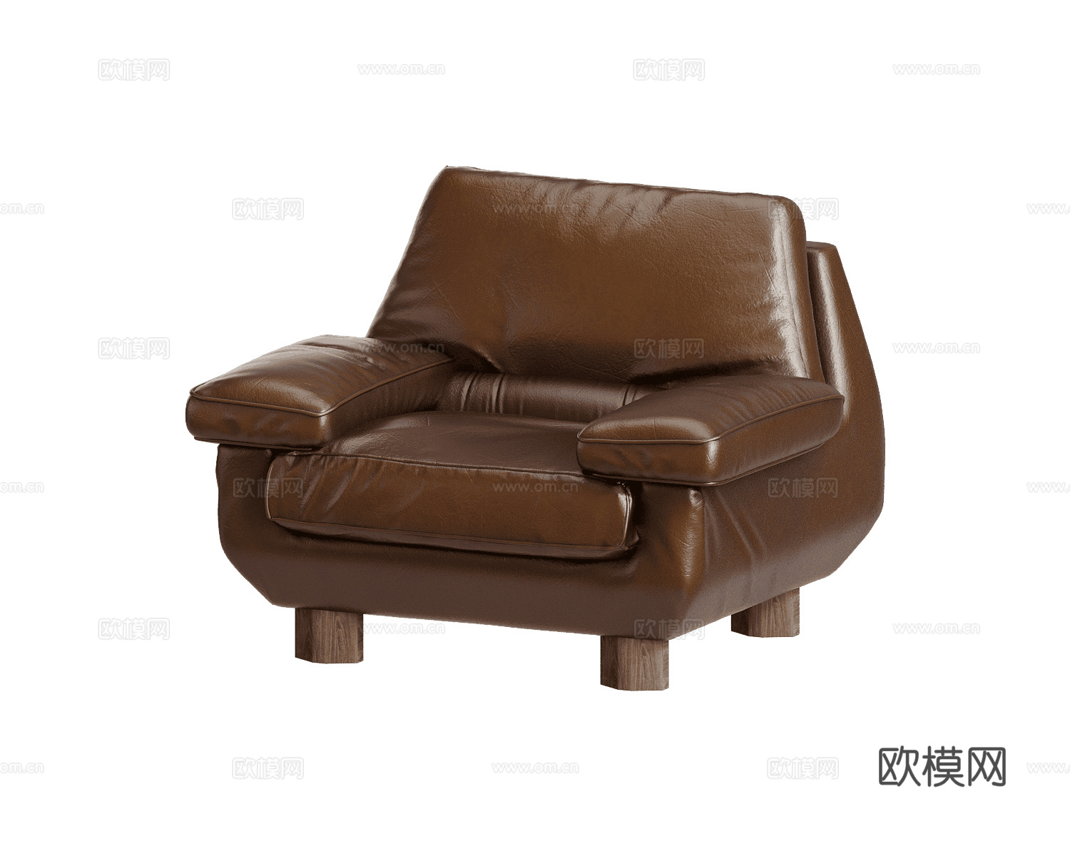 Sancal 美式单人沙发3d模型下载