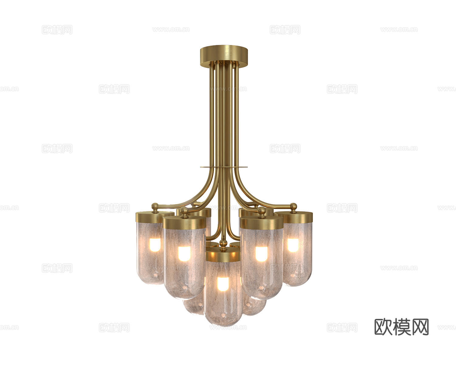 Pikart 轻奢吊灯3d模型下载