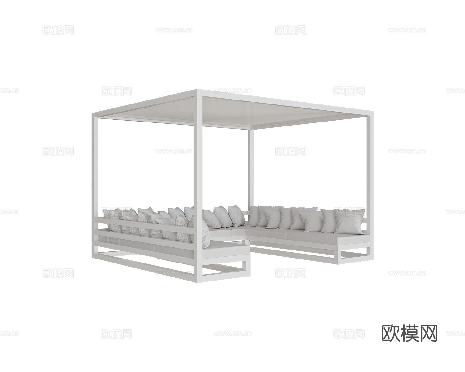 Gandía Blasco 露营长椅 组合沙发3d模型下载