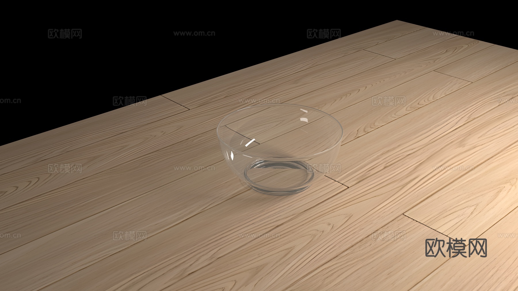 一个玻璃材质的碗免费3d模型
