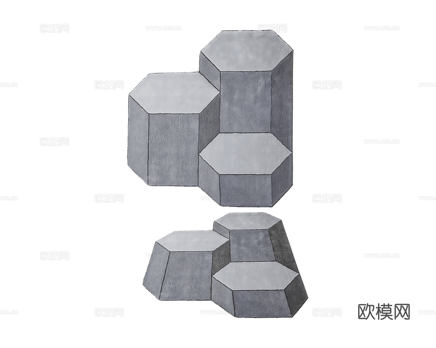 ENOstudio 立体地毯3d模型下载