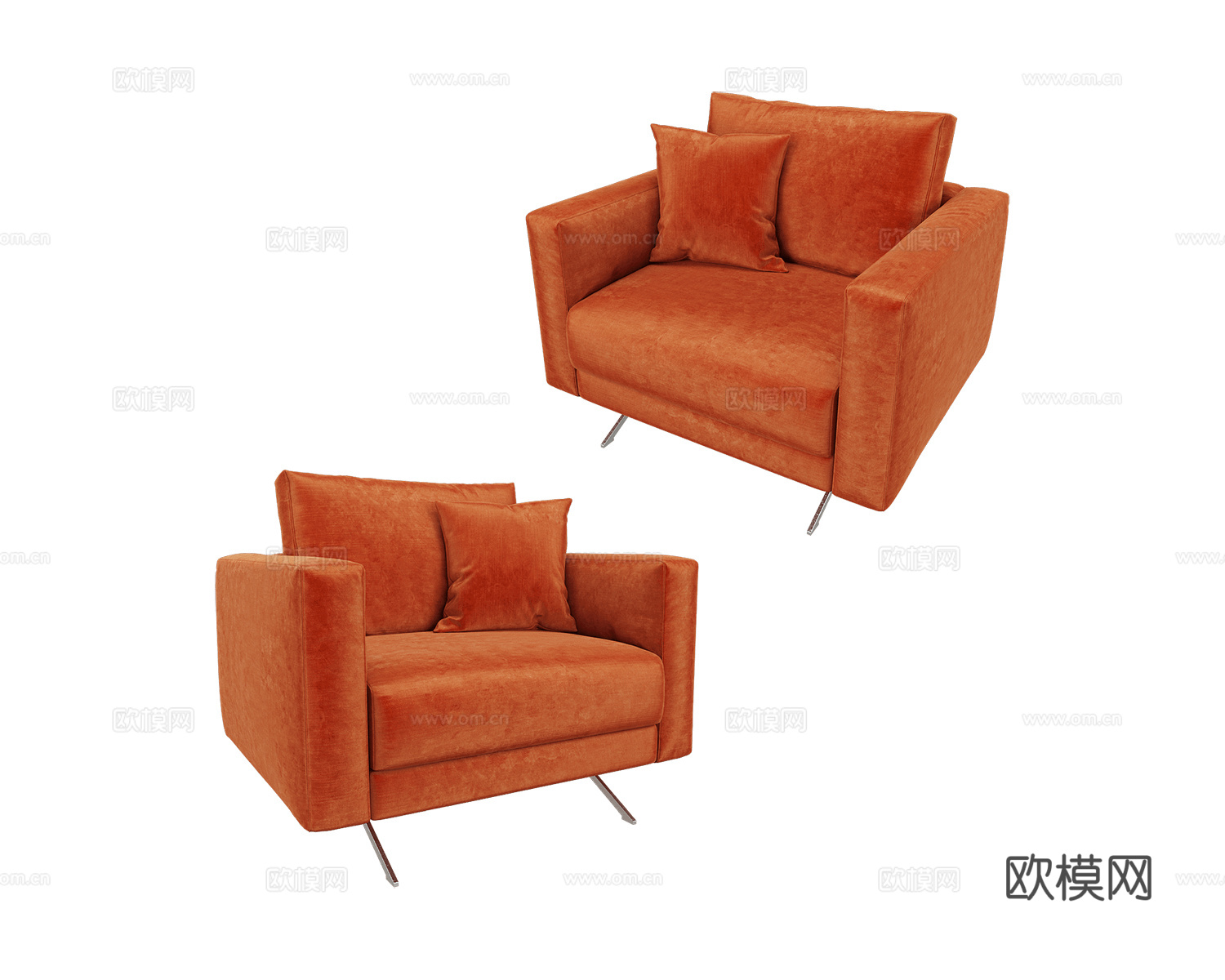 SCAPPINI HOME 单人沙发3d模型下载