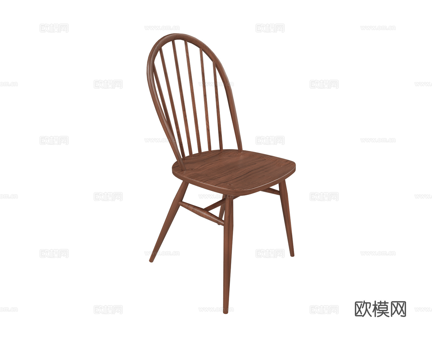 L.Ercolani 原木风餐椅3d模型下载（渲染图1）