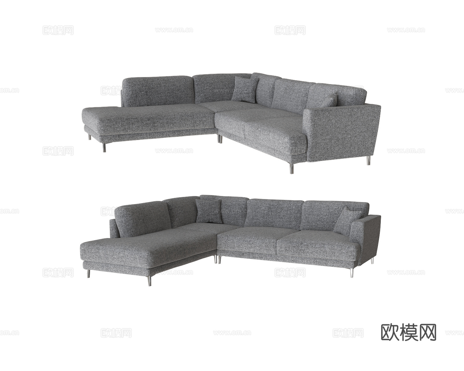 Ivasa 转角沙发3d模型下载
