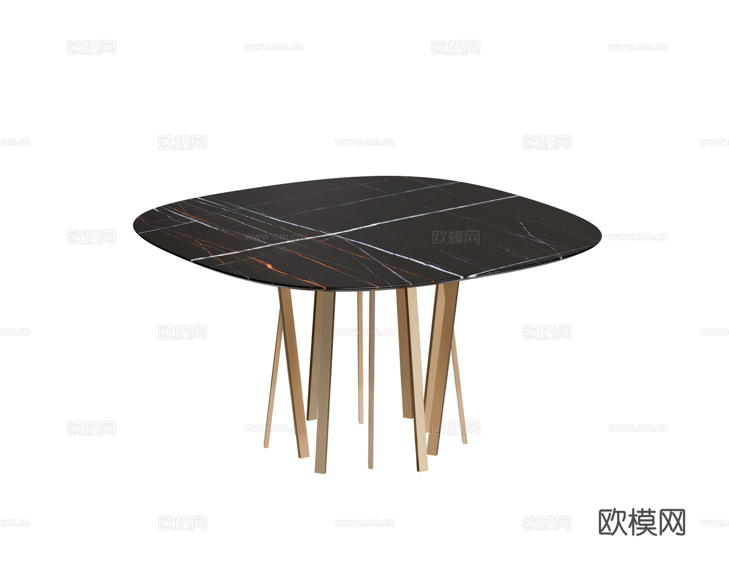 Paolo Castelli 大理石餐桌3d模型下载