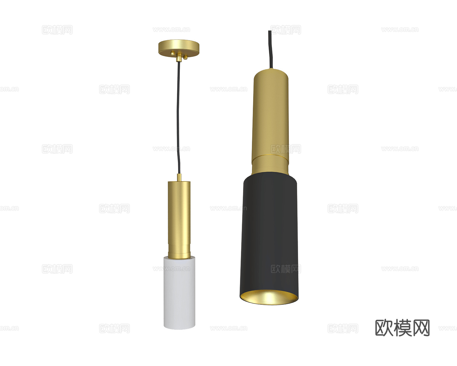 Pikart 轻奢小吊灯3d模型下载