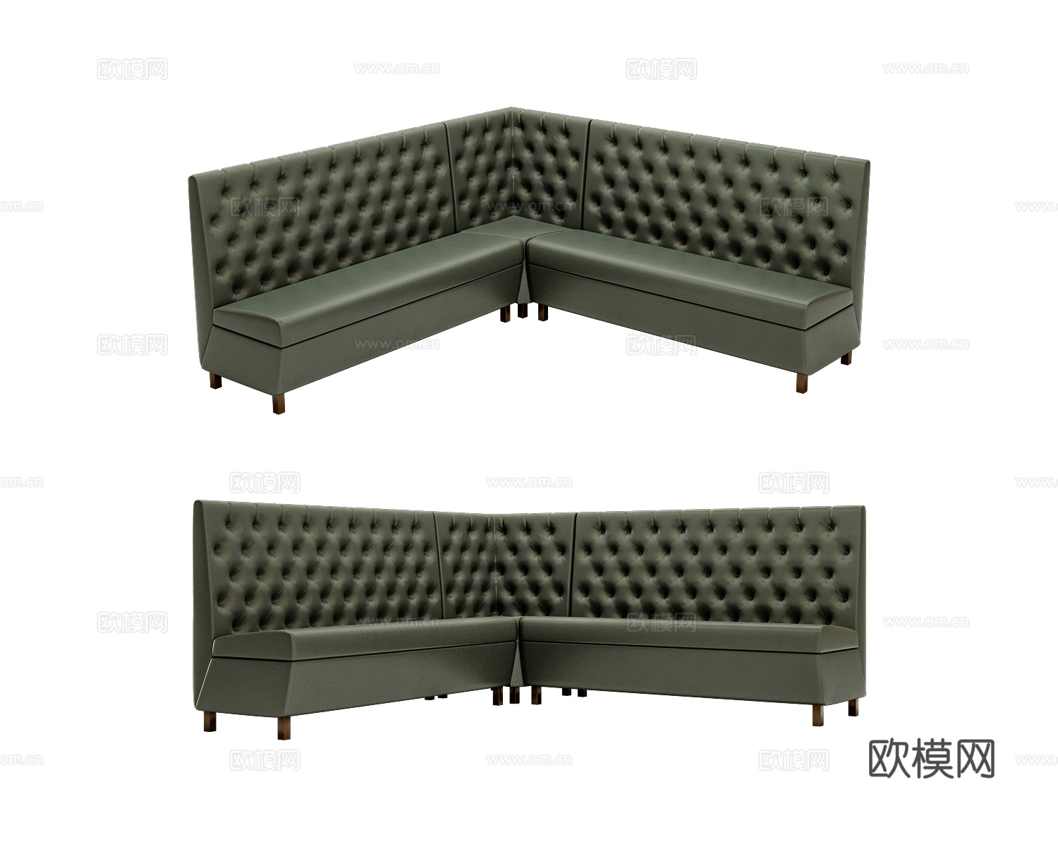 Mirlachev 美式转角沙发3d模型下载