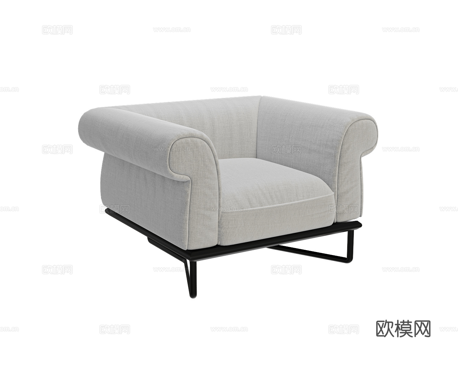 vivaldi-扶手椅3d模型下载（渲染图2）