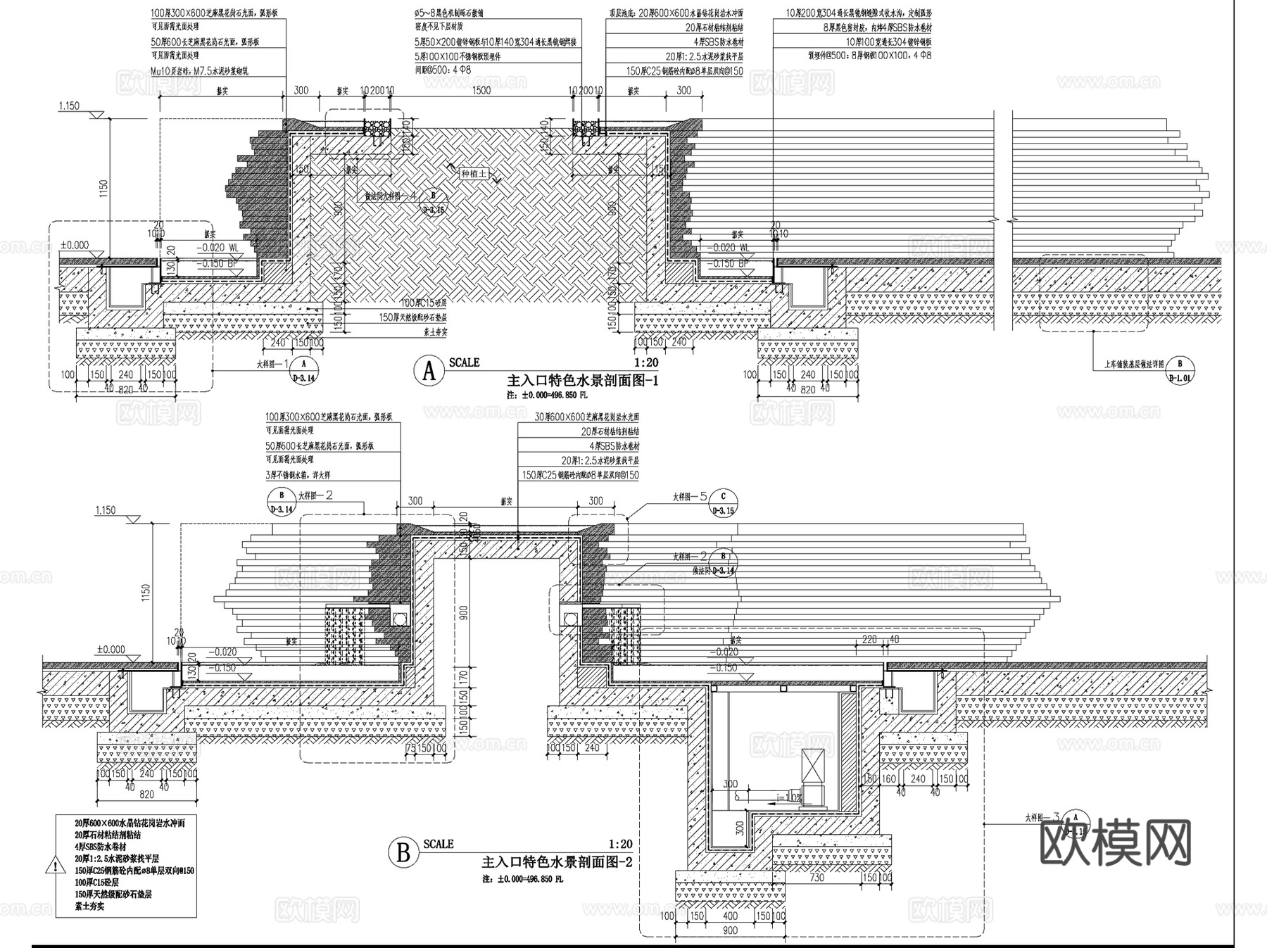 成都新希望D10示范区景观CAD施工图全套+文本+SU模型cad施工图