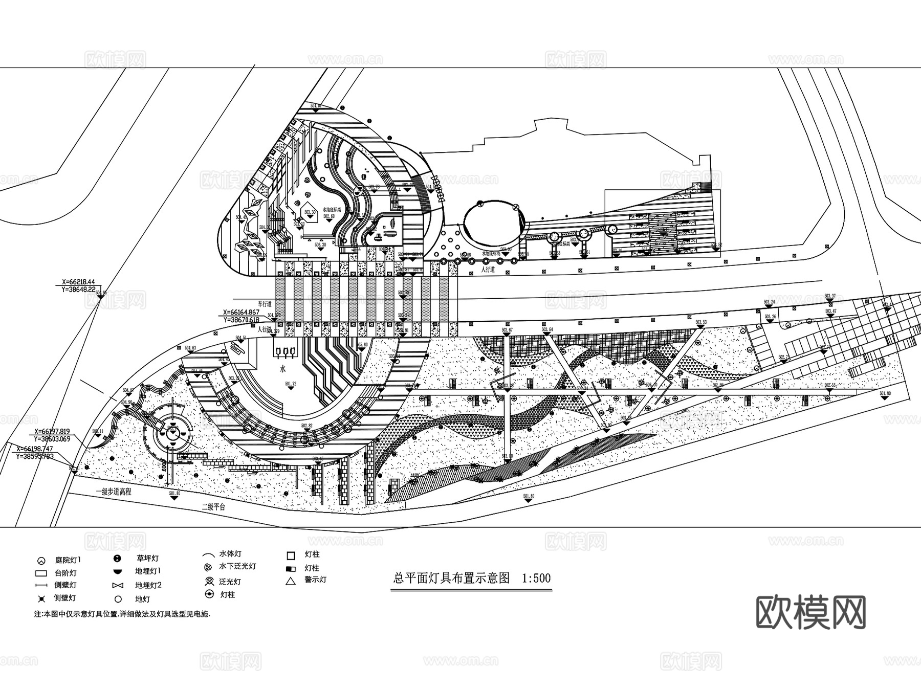 园林景观休闲广场绿地CAD施工图集 100套cad施工图