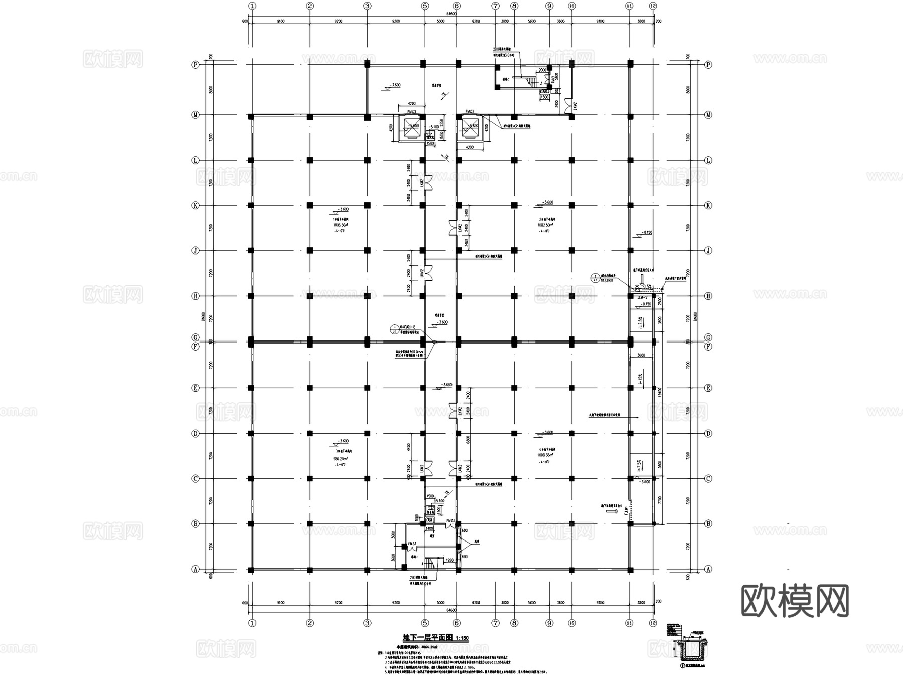 益阳口味王槟榔冷库冰库建筑CAD施工图全套cad施工图