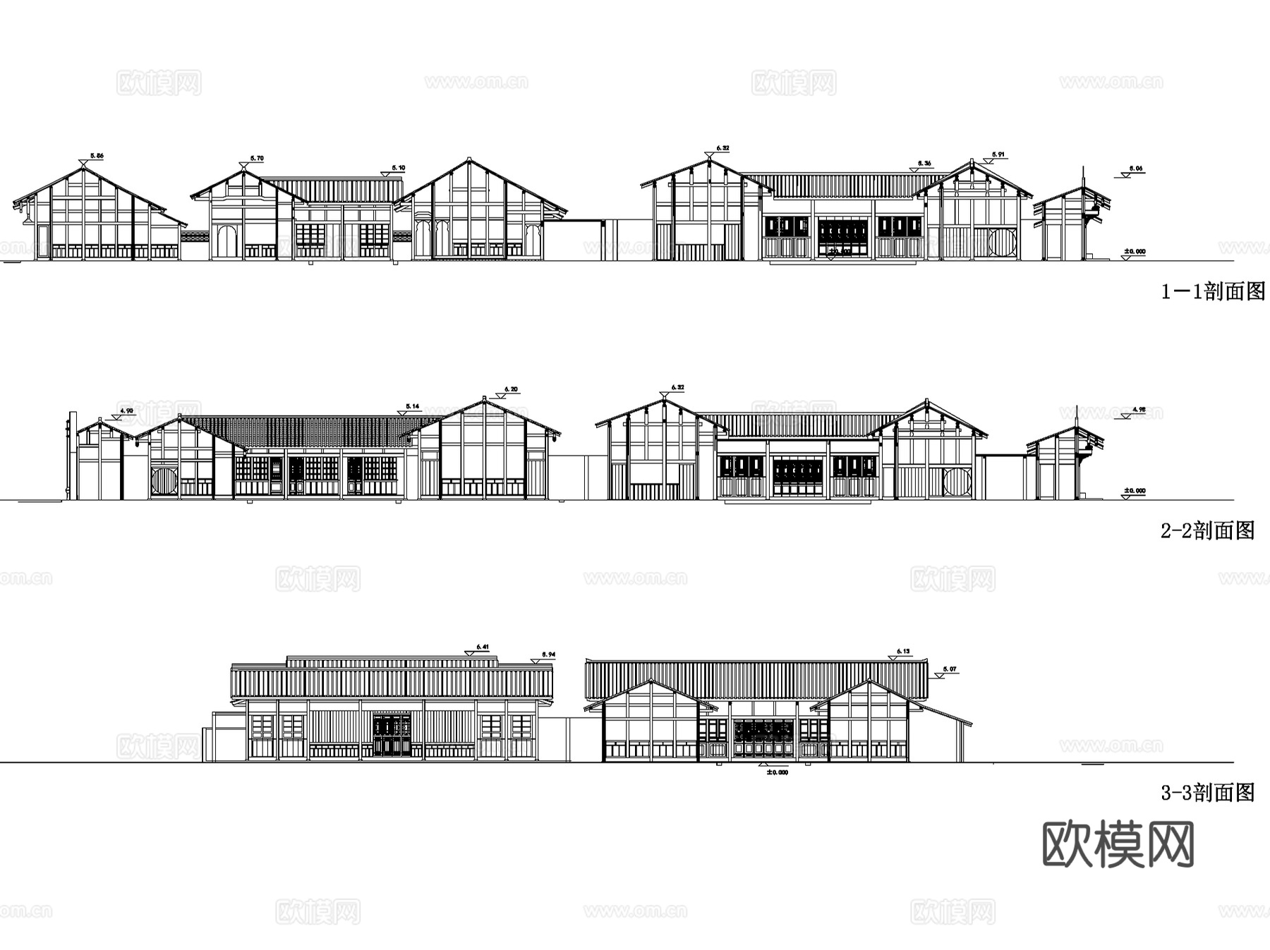 成都宽窄巷子历史文化保护街区建筑改造CAD施工图全套cad施工图