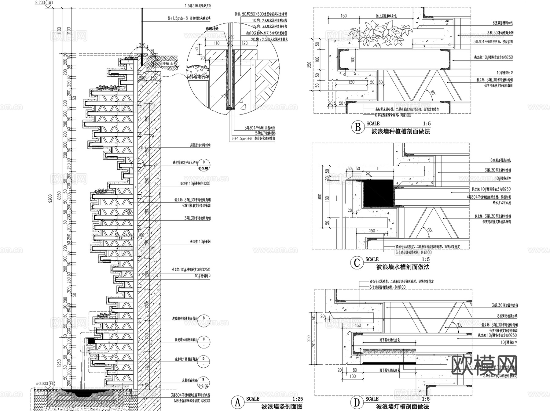 成都新希望D10示范区景观CAD施工图全套+文本+SU模型cad施工图