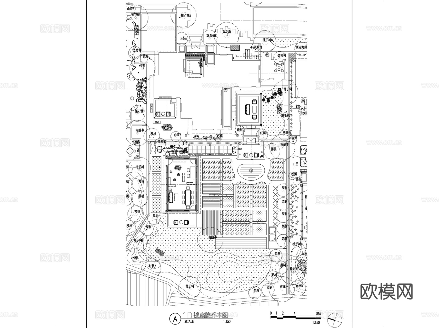 成都绿城多利桃花源农庄样板区景观设计CAD施工图全套cad施工图