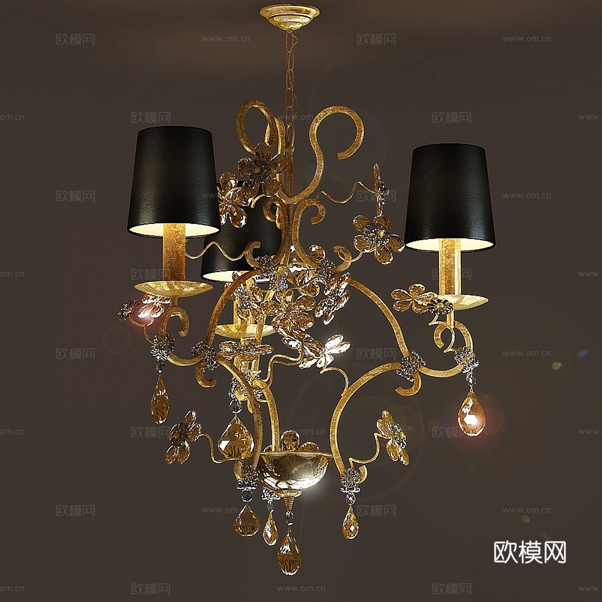 马西耶罗菲奥雷迪弗利亚7200 3吊灯3d模型下载