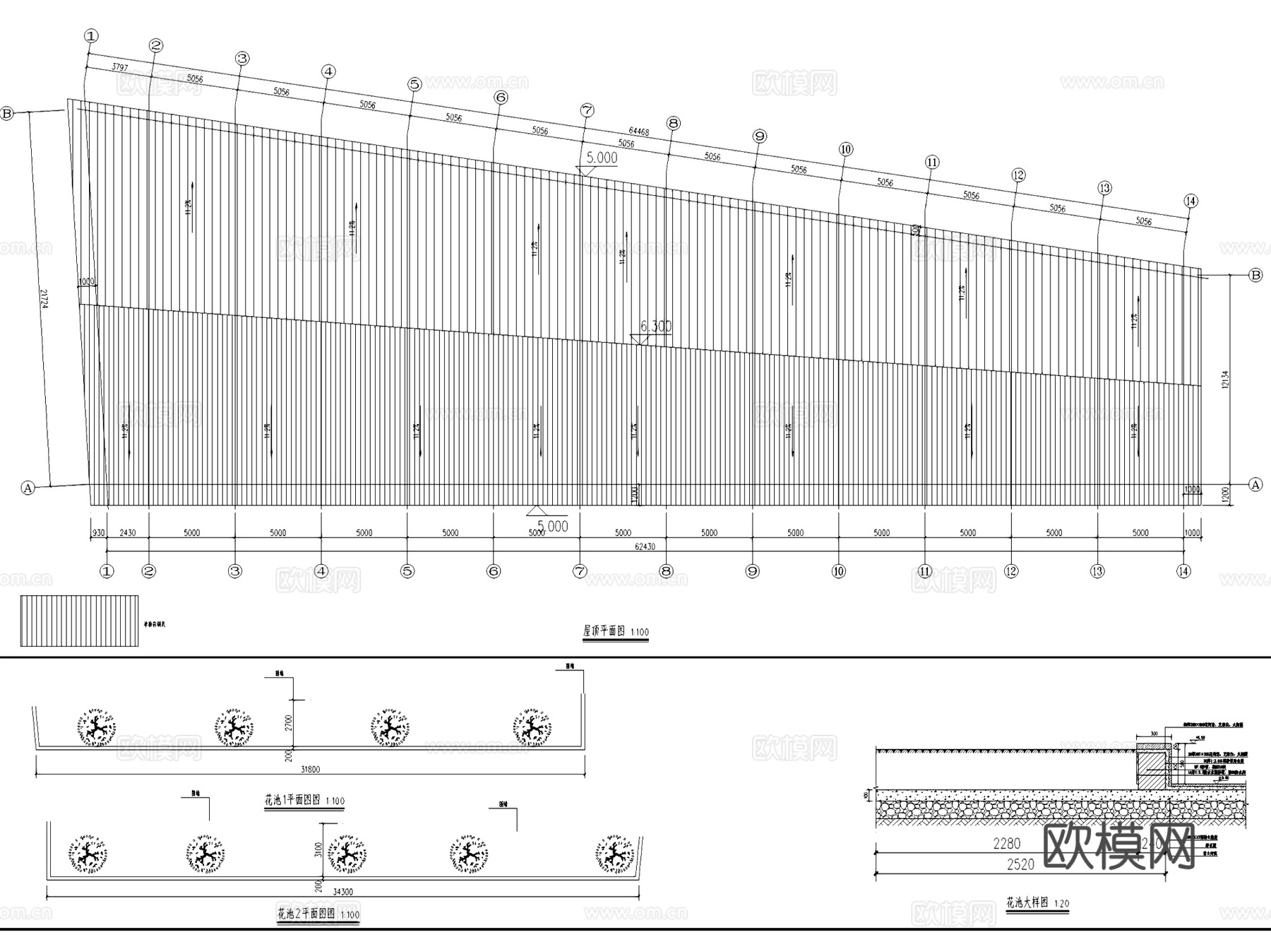 正安县蔬菜产业新洲冷库建筑CAD施工图全套cad施工图