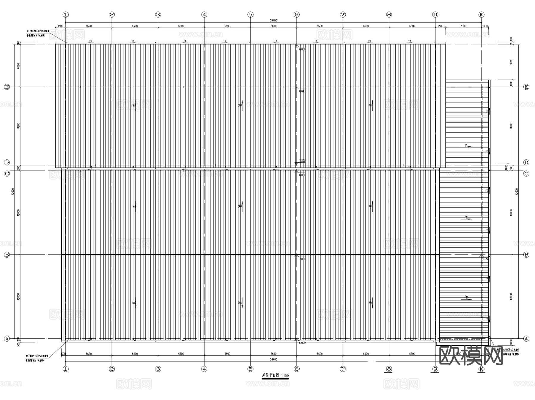 寻甸县金所街道办冷库建筑CAD施工图全套cad施工图