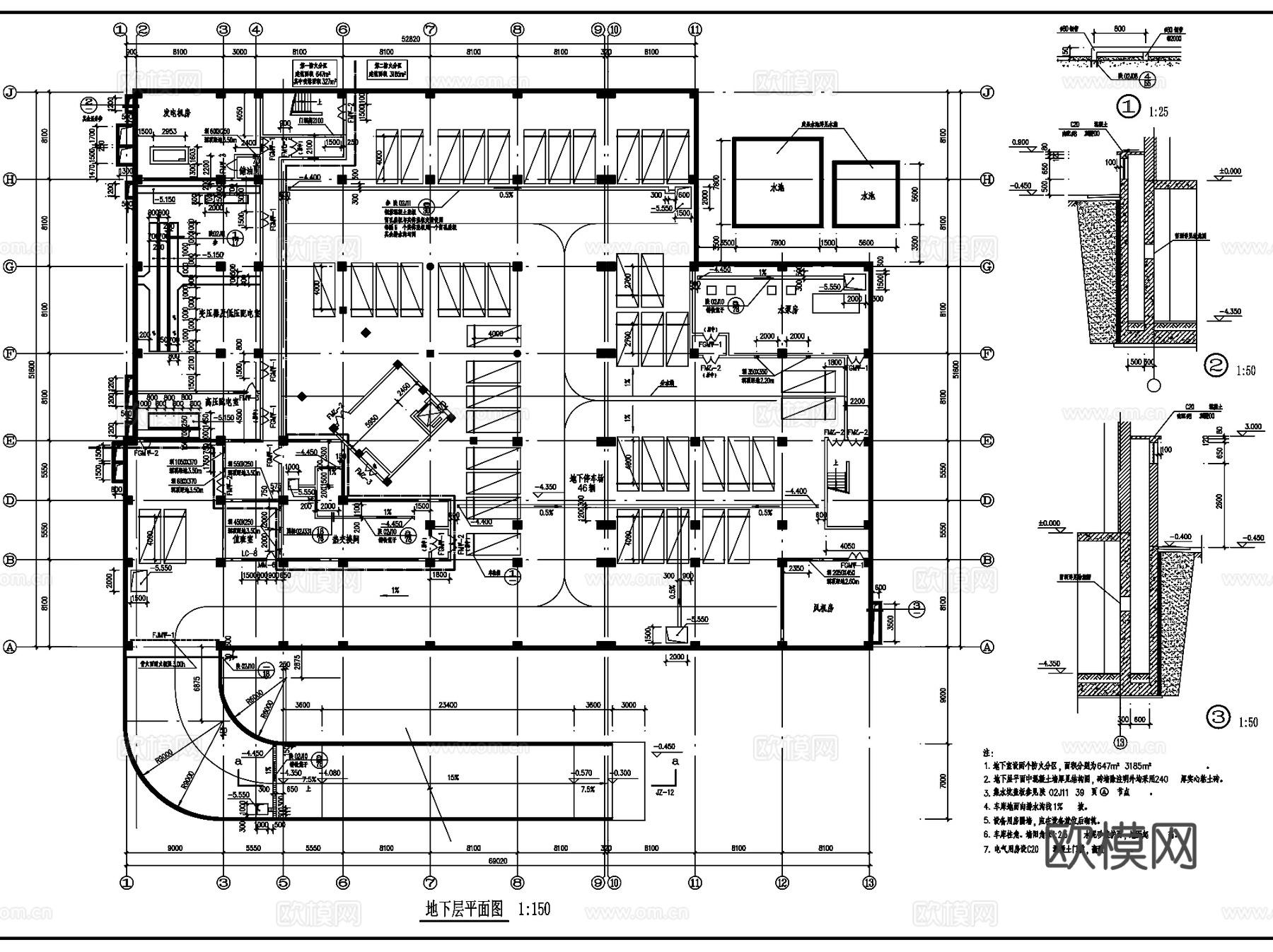 医院疗养院诊所建筑设计CAD施工图集cad施工图