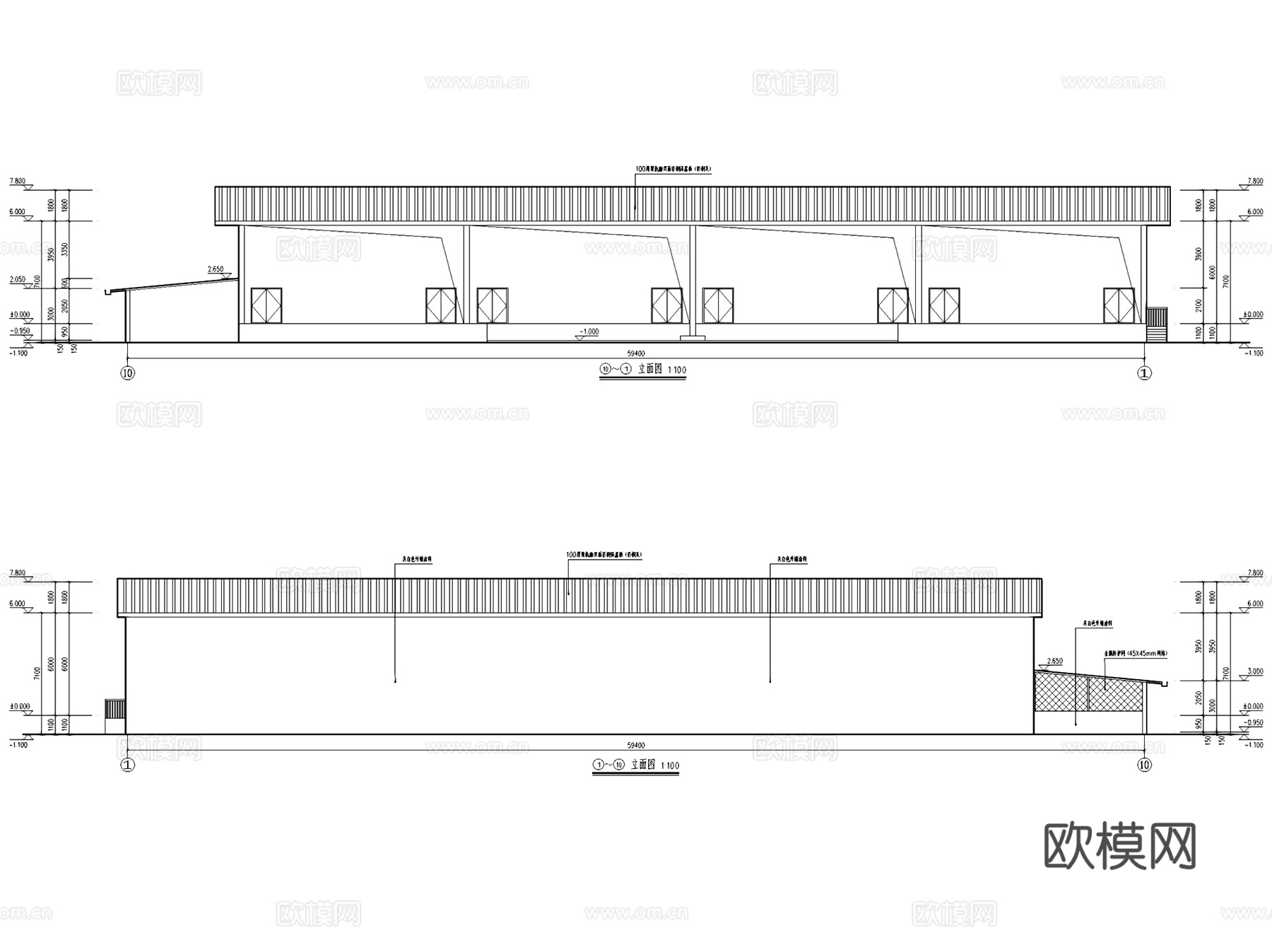 寻甸县金所街道办冷库建筑CAD施工图全套cad施工图