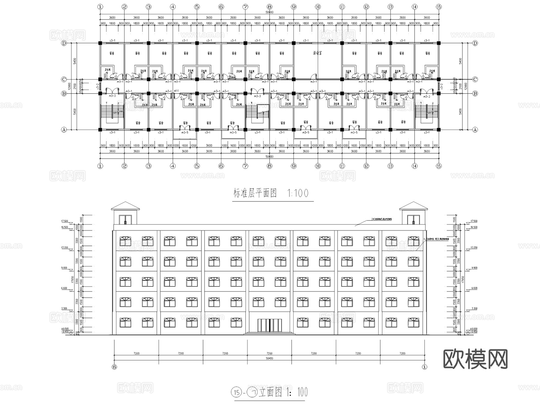 多层小高层各结构住宅楼建筑CAD施工图集 70套cad施工图
