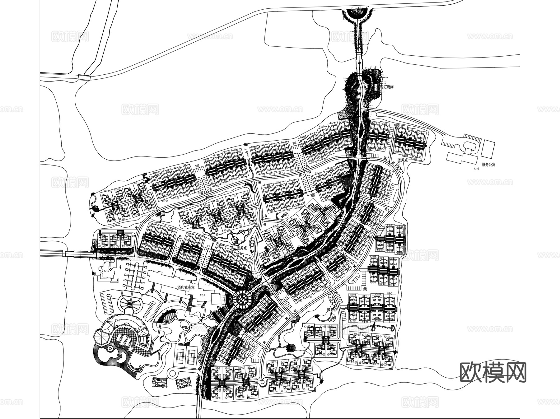 城市道路景观规划改造CAD施工图集 150套cad施工图