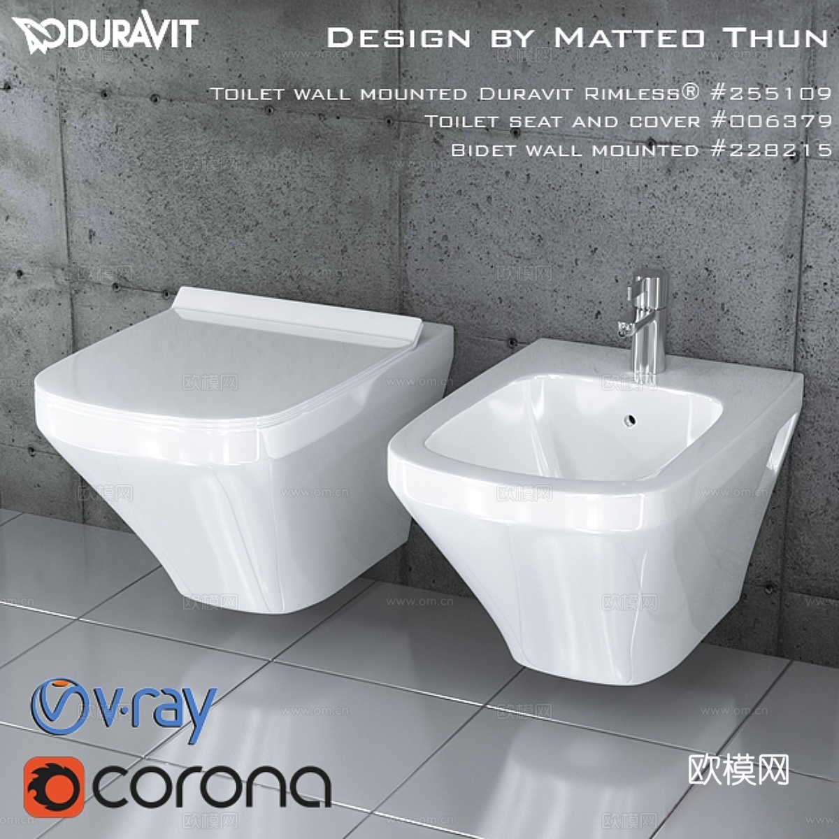 Duravit无框系列（Matteo Thun设计）3d模型下载