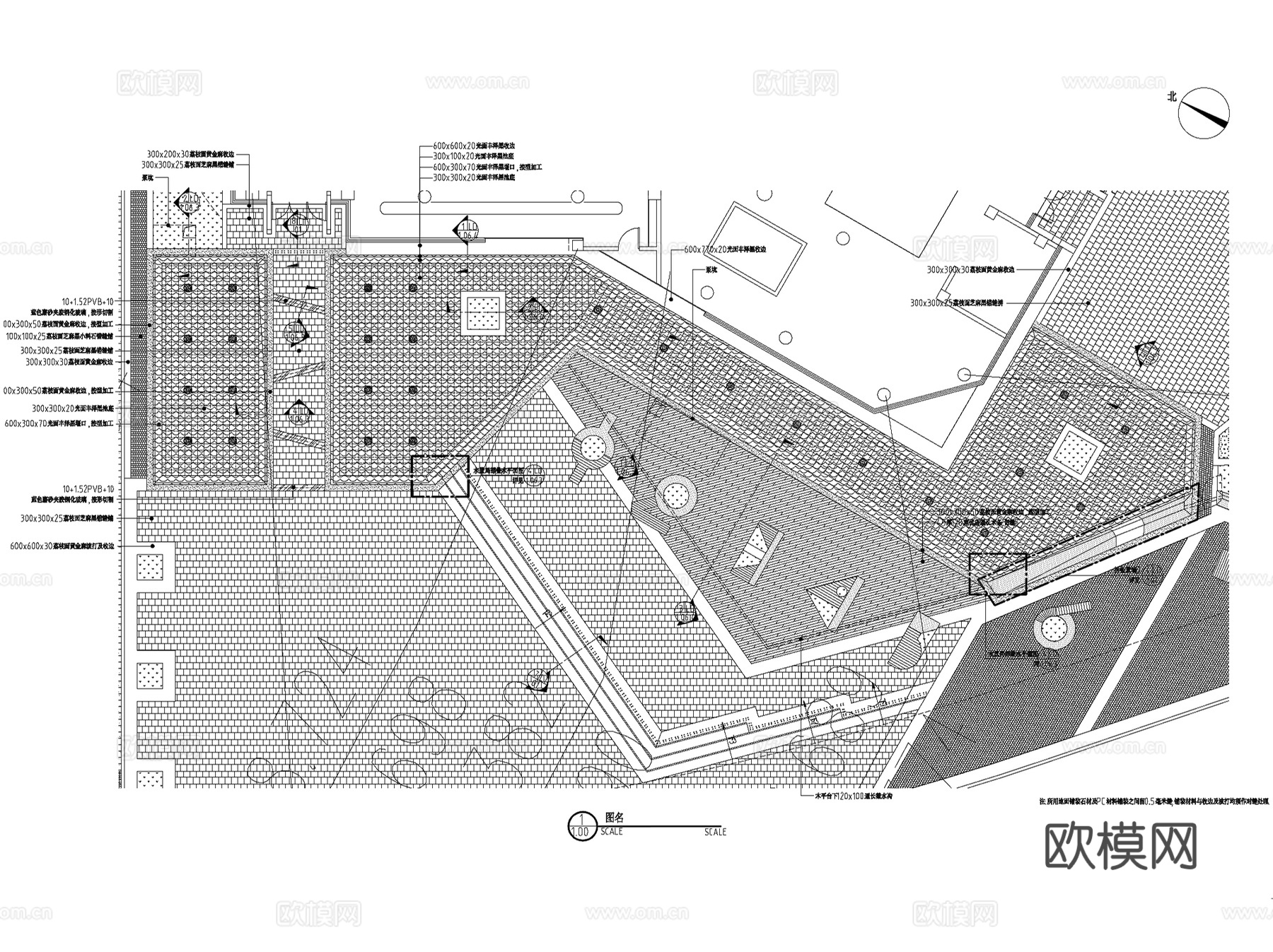 成都万科金色乐府展示区景观CAD施工图全集cad施工图