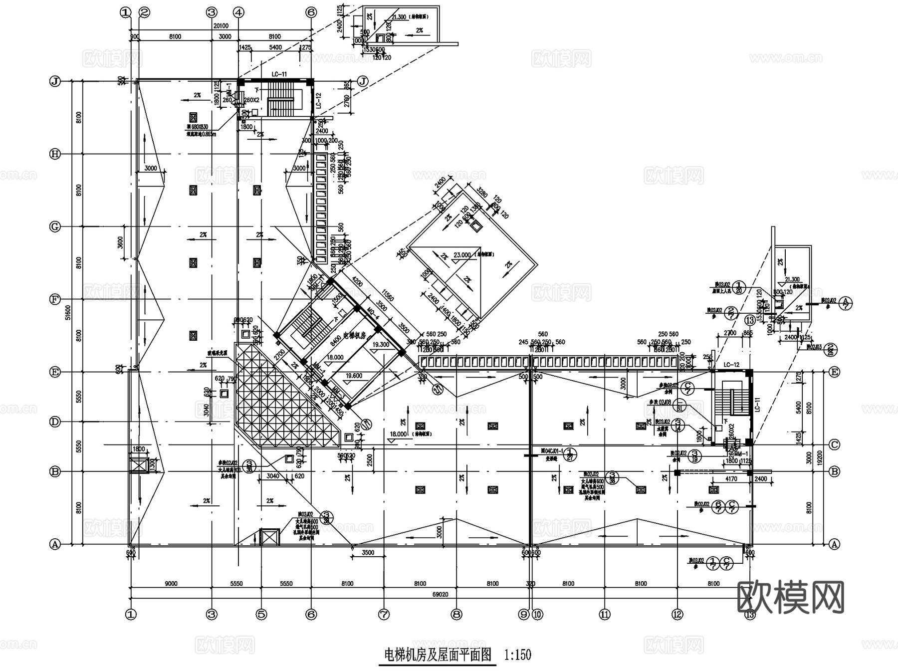 医院疗养院诊所建筑设计CAD施工图集cad施工图