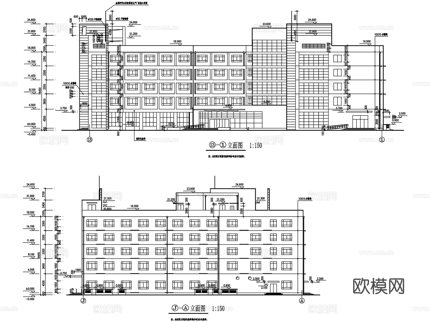 医院疗养院诊所建筑设计CAD施工图集cad施工图