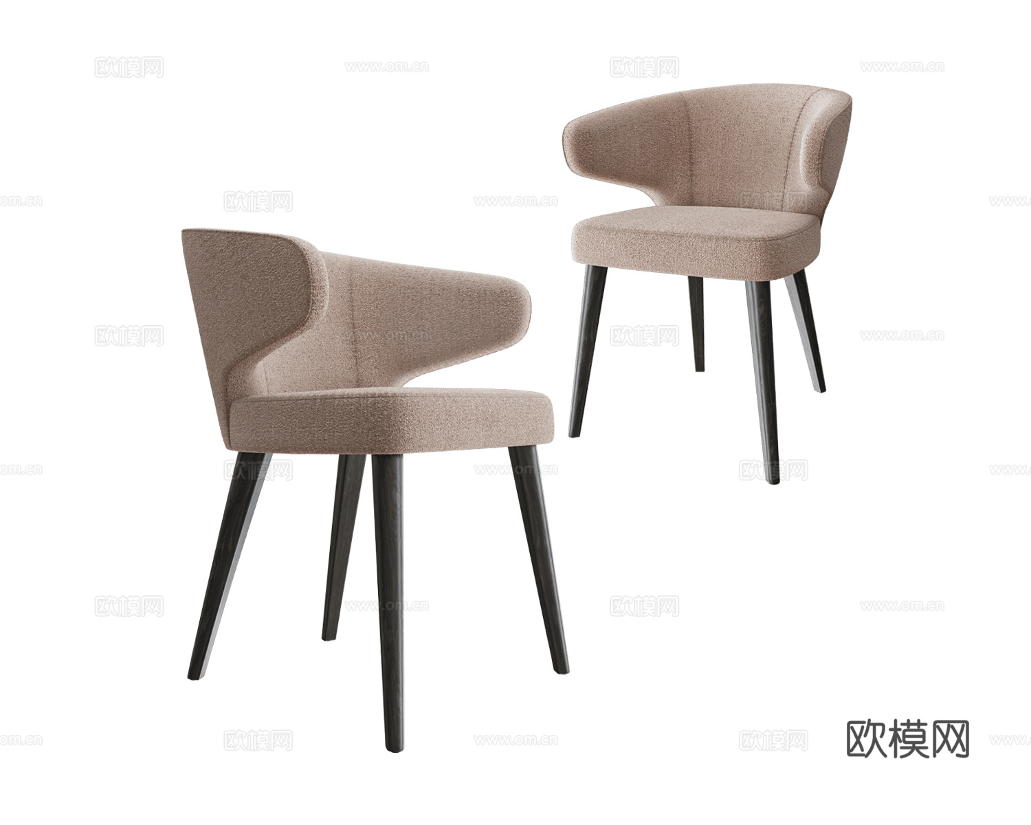 KRISTIE 意式餐椅3d模型下载