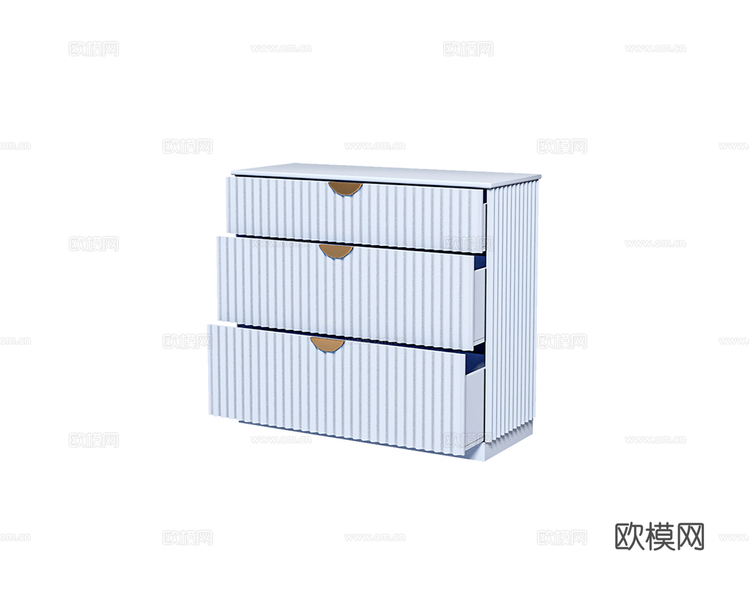 Sufix 美式斗柜3d模型下载（渲染图1）