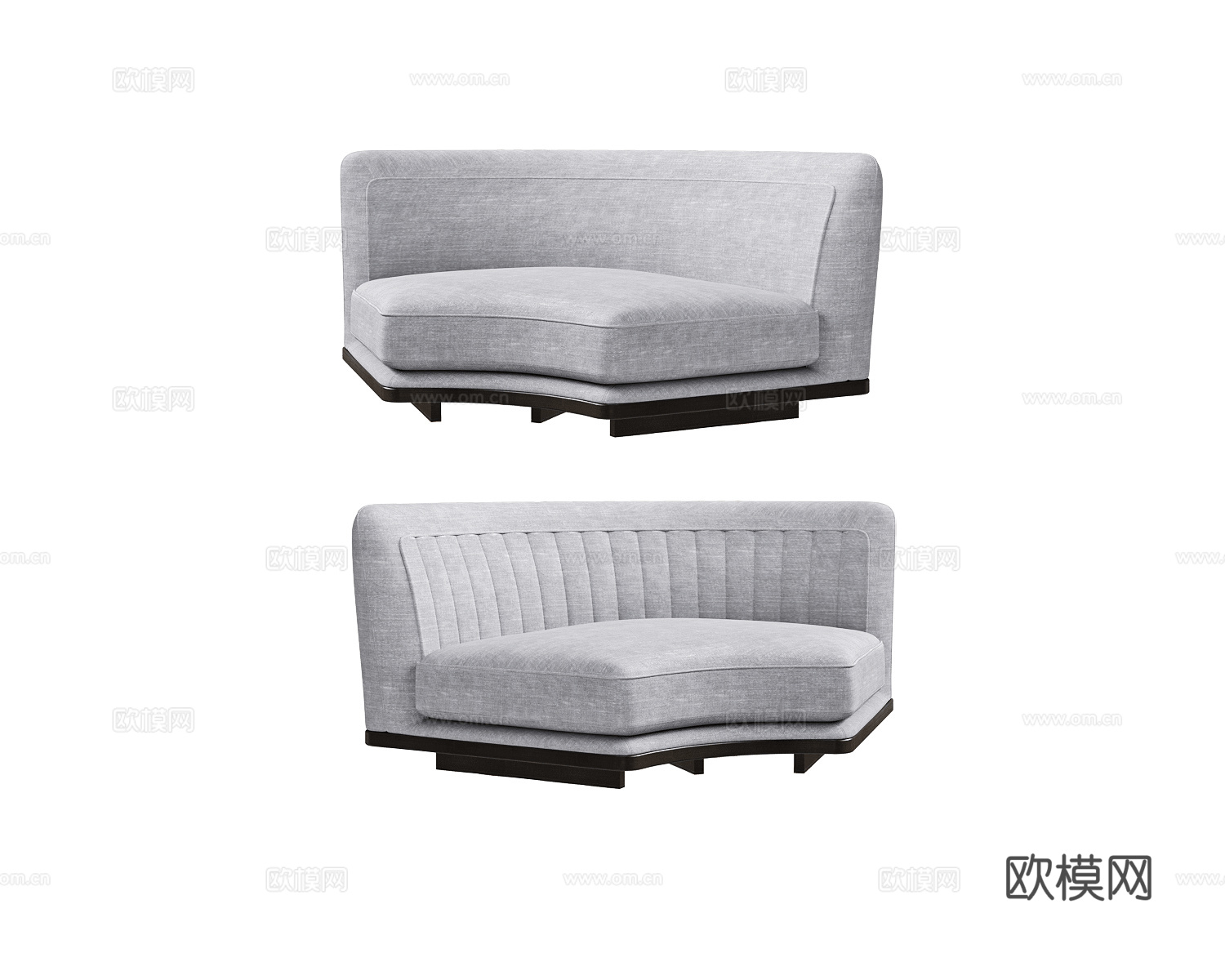 CPRN HOMOOD 意式弧形沙发3d模型下载