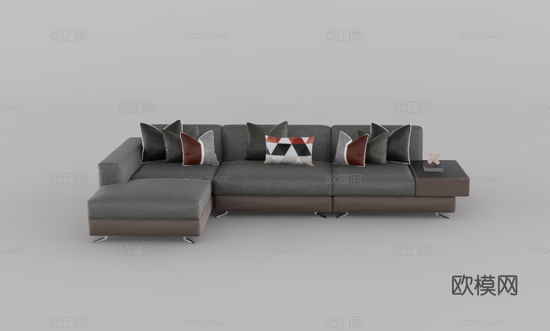 休闲沙发su模型下载（渲染图1）