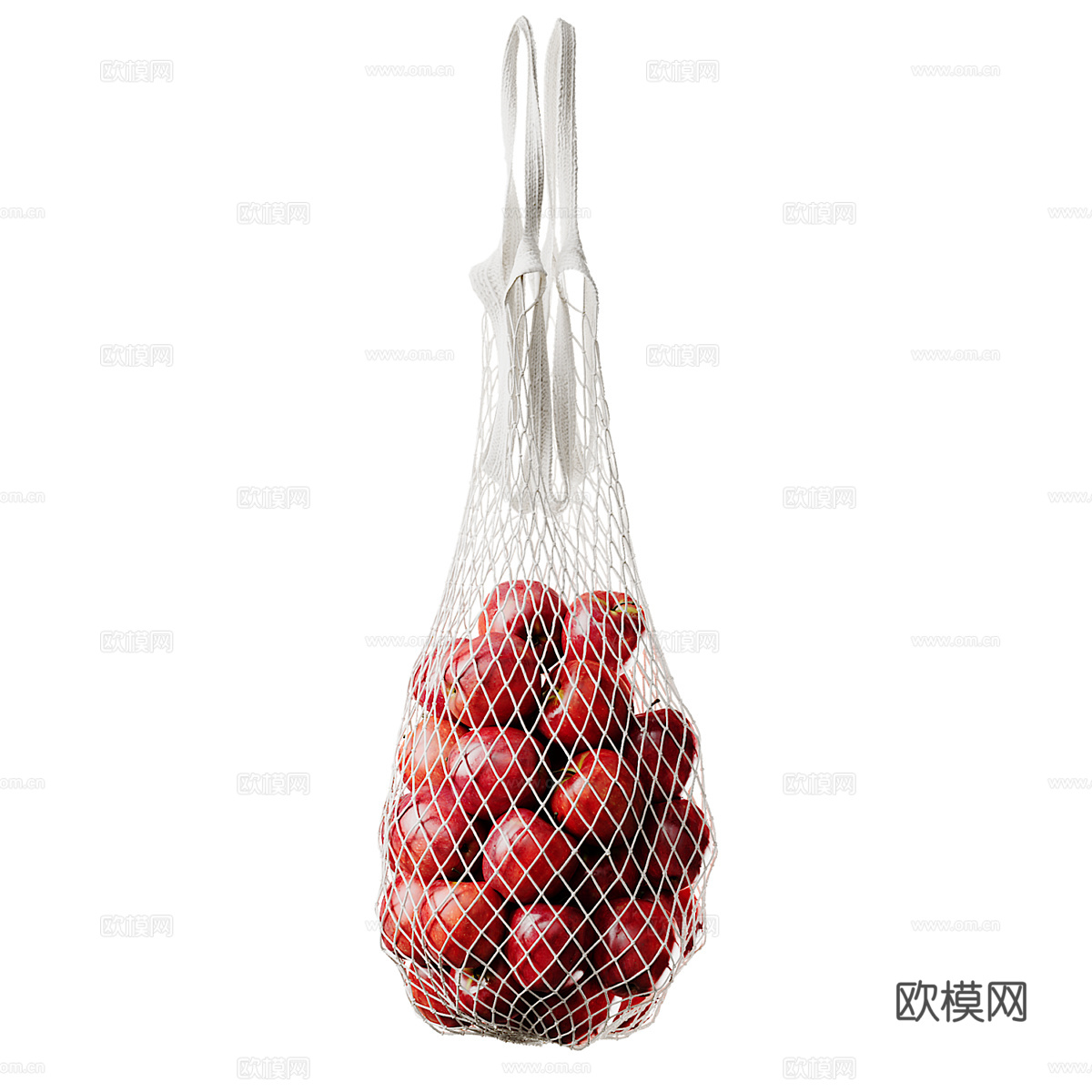 苹果绳袋3d模型下载（渲染图2）