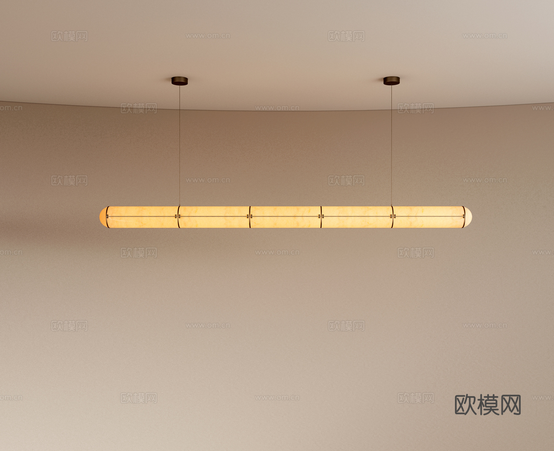 现代餐厅吊灯 长条吊灯 吧台吊灯 前台吊灯 复古吊灯su模型