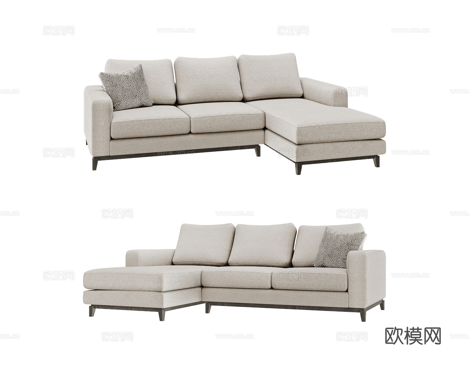 KRISTIE 意式转角沙发3d模型下载