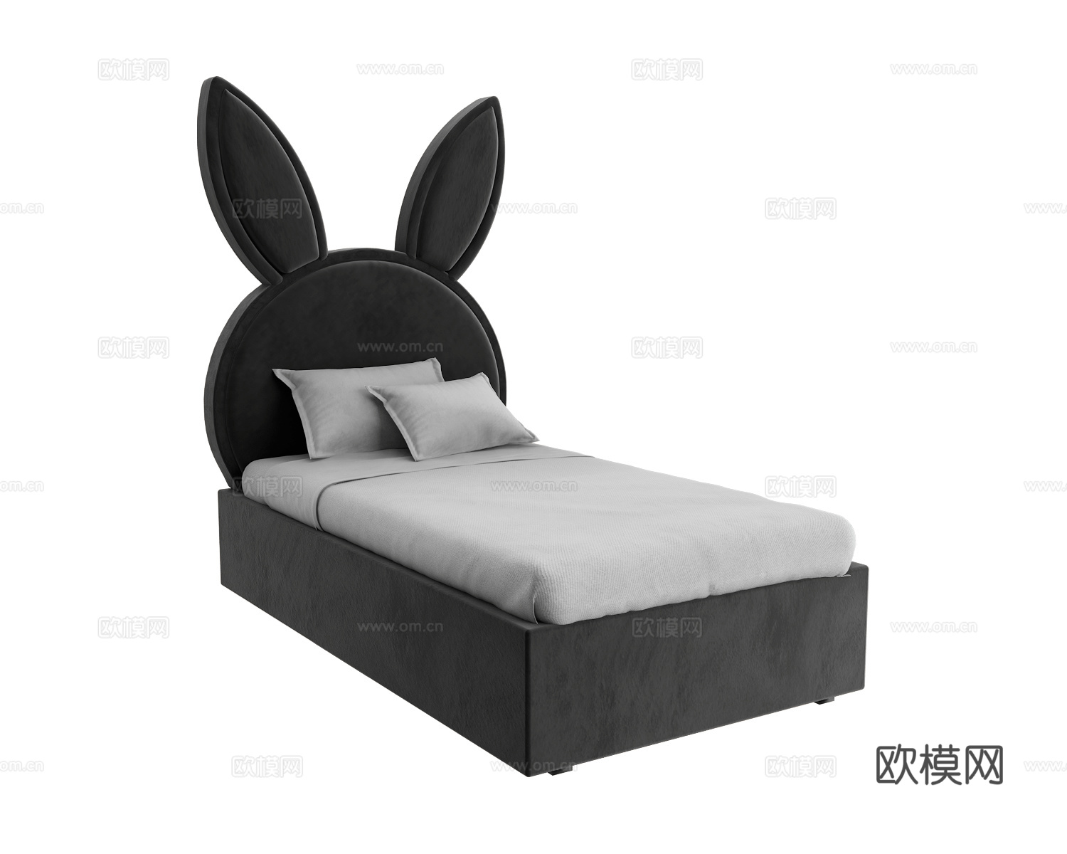 Scandicsofa  兔子儿童床3d模型下载（渲染图2）