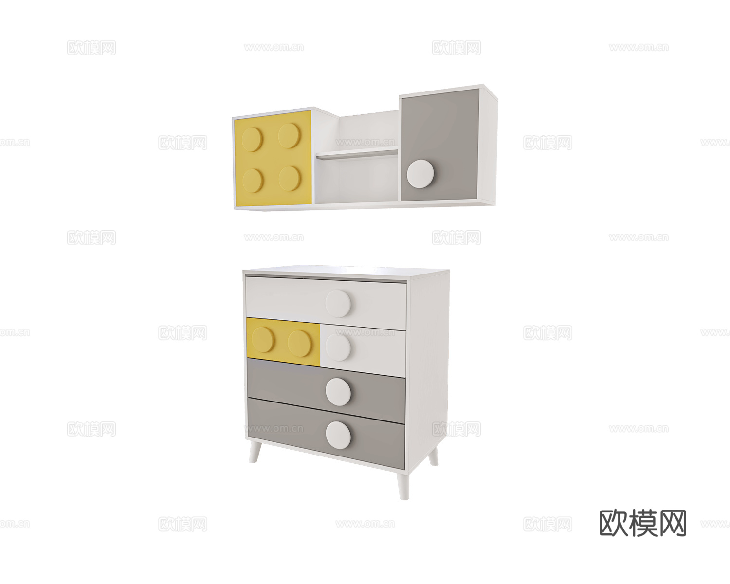 Mirlachev 衣柜3d模型下载（渲染图5）