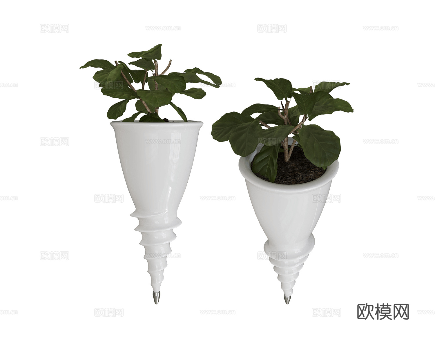 Serralunga 花盆3d模型下载