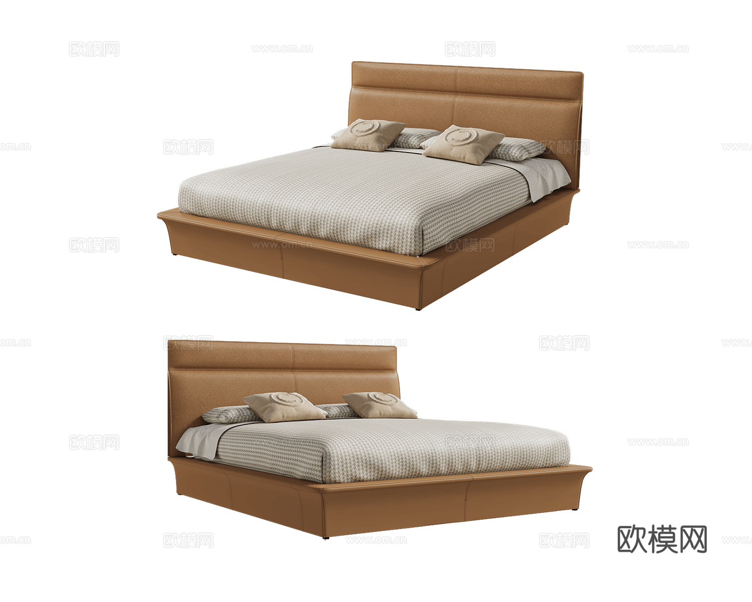 CPRN HOMOOD 意式双人床3d模型下载