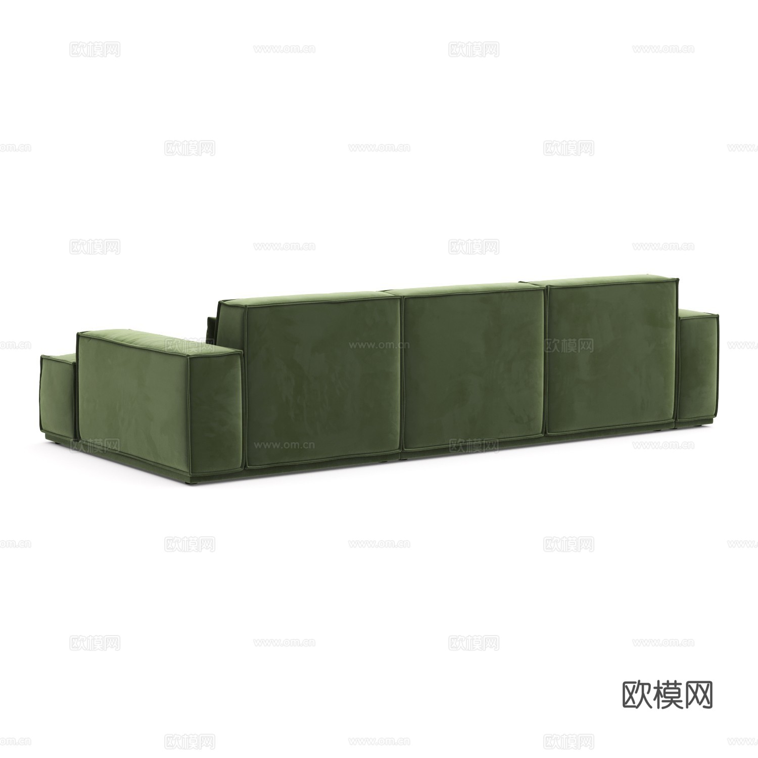 现代意式布艺组合转角沙发3d模型下载（渲染图3）