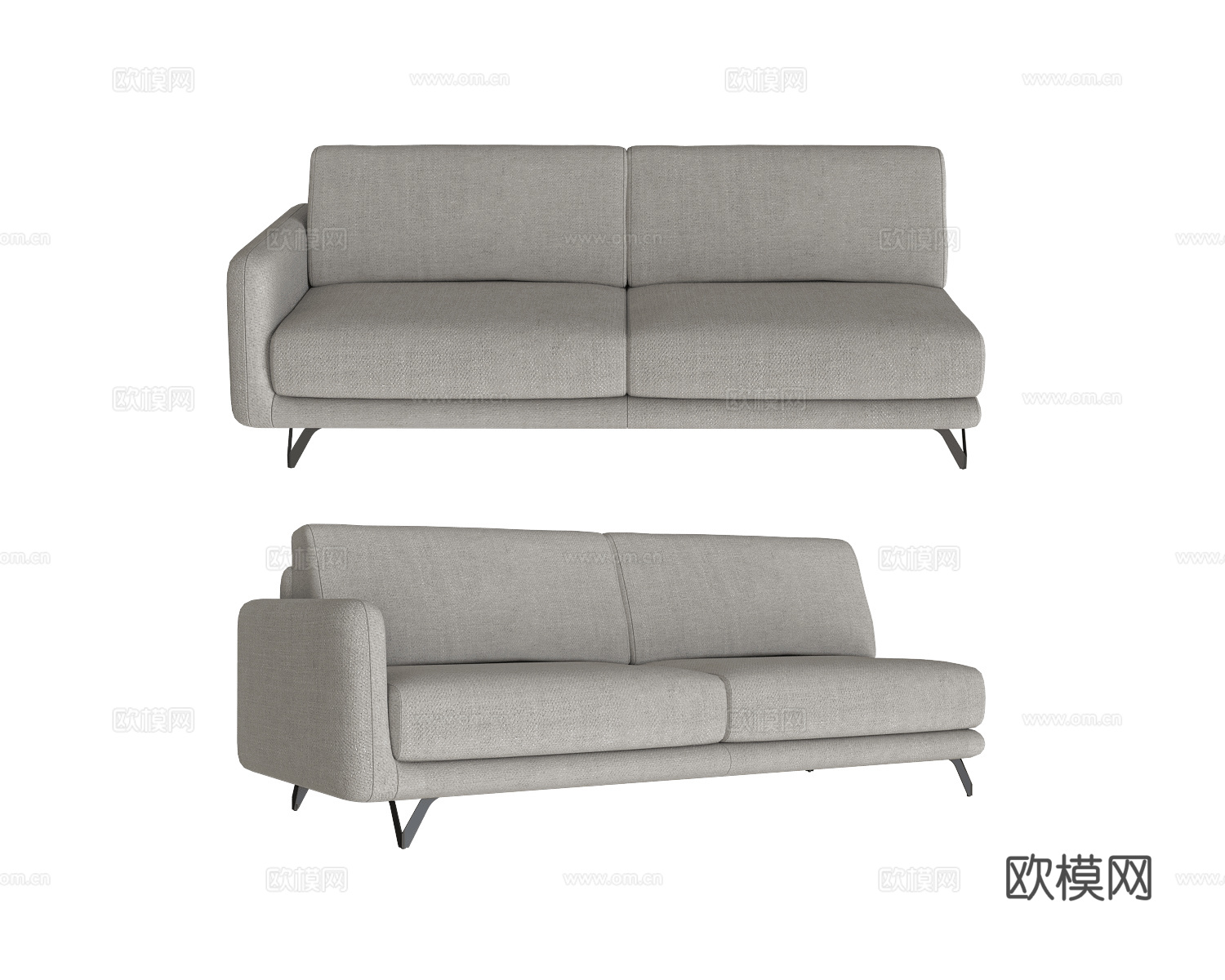 Doimo Salotti 双人沙发3d模型下载