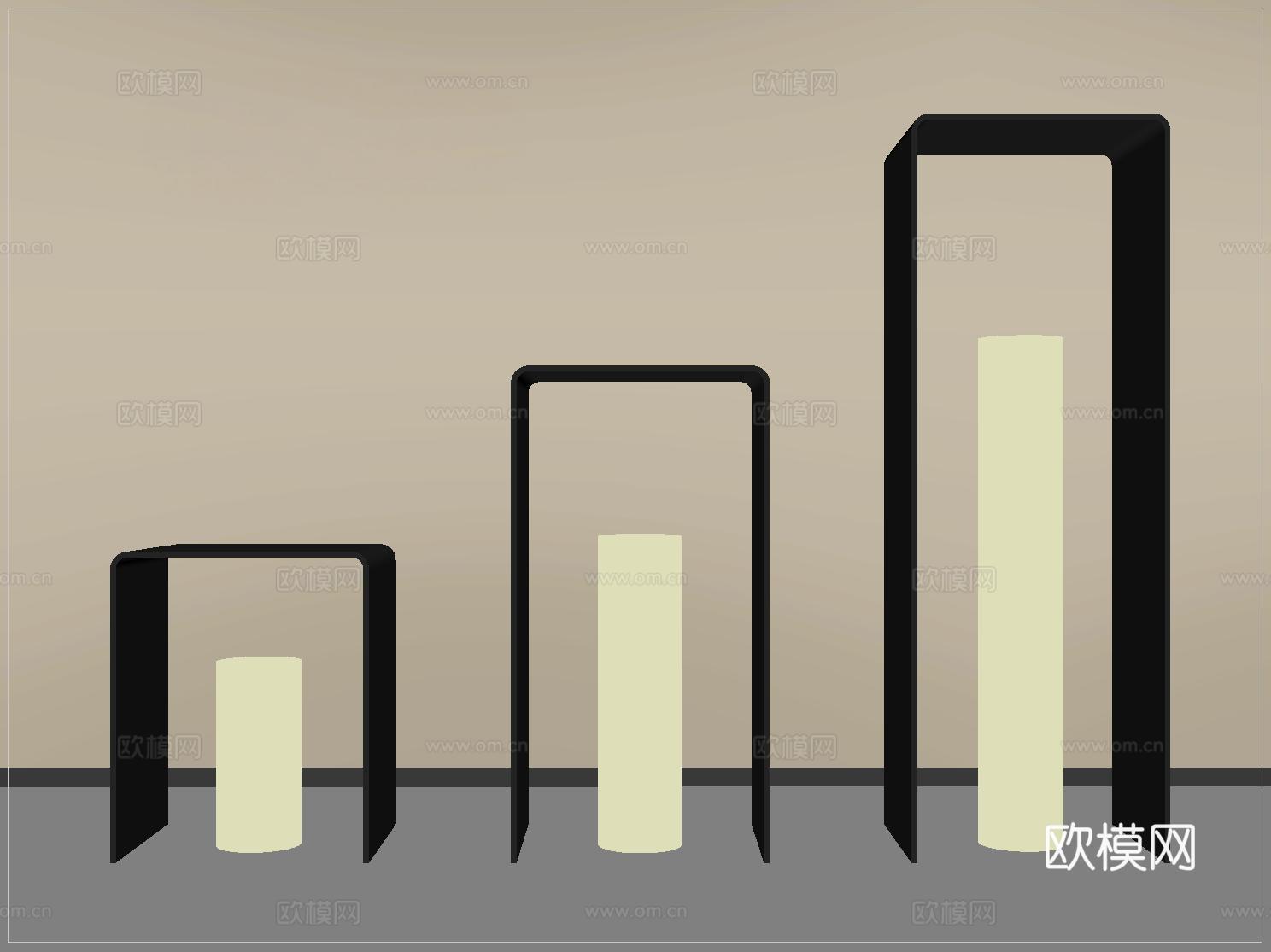 现代庭院灯 景观灯 地灯 户外灯su模型