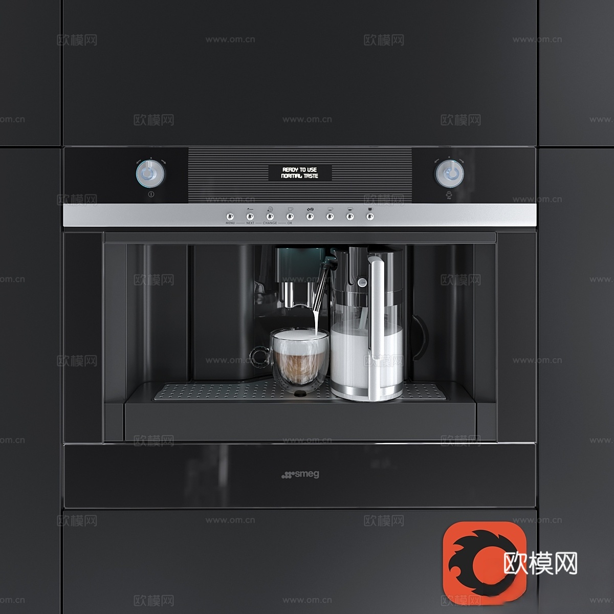 SMEG CMSC451NE3d模型下载