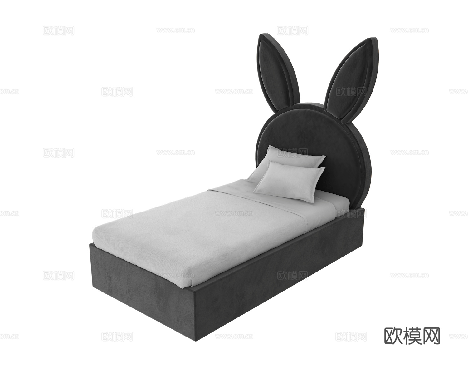 Scandicsofa  兔子儿童床3d模型下载（渲染图1）